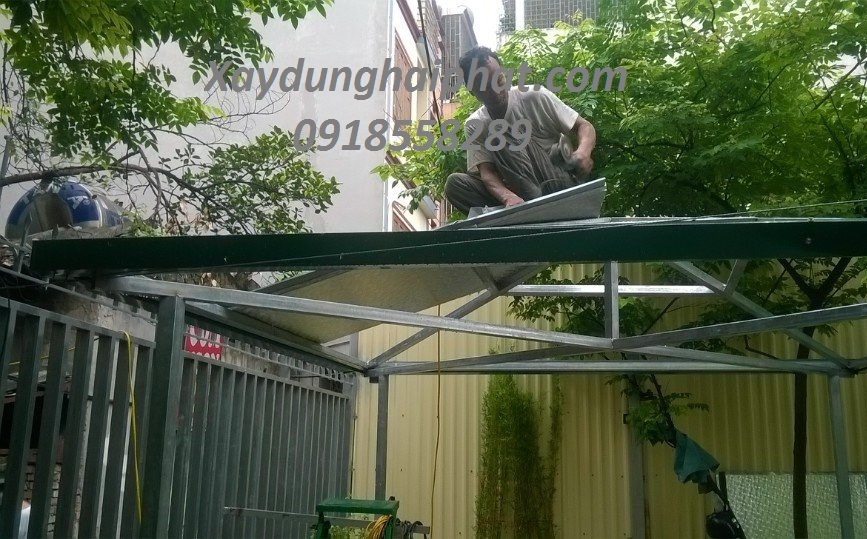 Làm khung thép mái tôn, dịch vụ sửa mái nhà tại Hà Nội